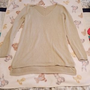 Merona tan sparkle tunic sweater 💖SALE💖